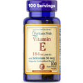 Puritan's Pride Vitamin E with Selenium front view bottle