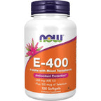 NOW Foods Vitamin E 400 IU softgels bottle front view supplement