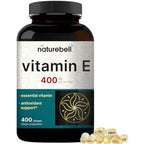 NatureBell Vitamin E Oil 400 IU softgels bottle front view authentic supplement