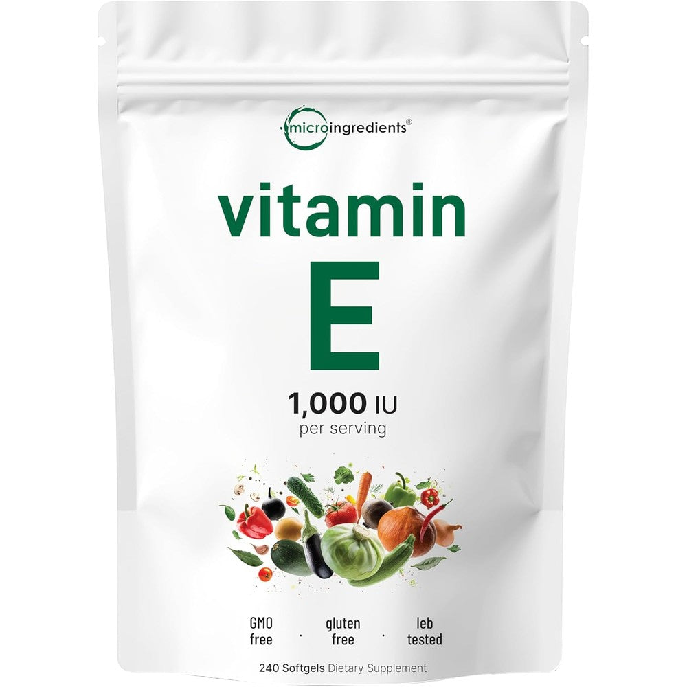 Micro Ingredients vitamin e front pouch view