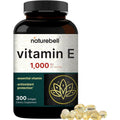 NatureBell Vitamin E 1000 IU softgels front view bottle