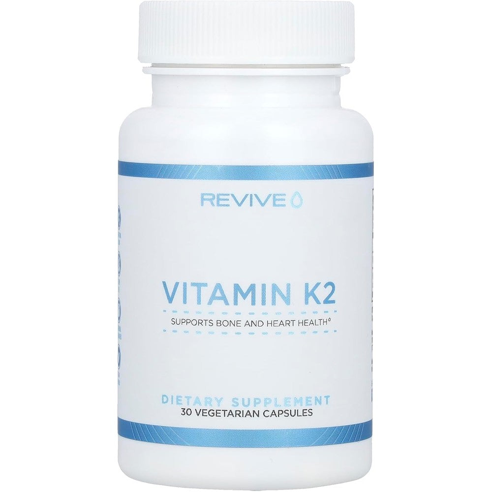 Revive MD Vitamin D3 and K2 capsules front view bottle packaging