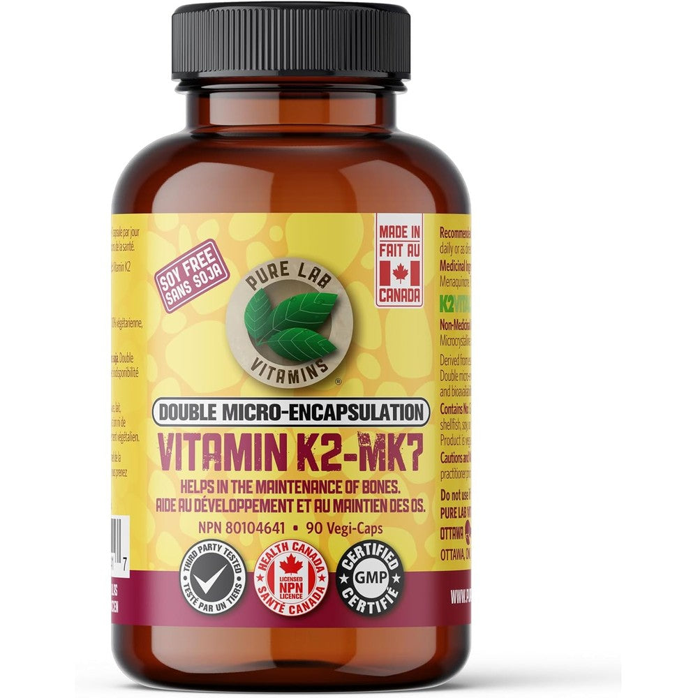 Pure Lab Vitamins Vitamin K2 MK7 front bottle view