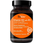InVite Health Vitamin K2 with K1 front bottle view supplement