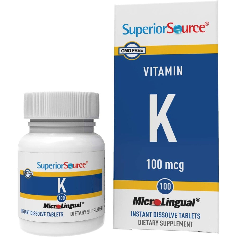 Superior Source Vitamin K1 front bottle view