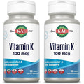 KAL Vitamin K1 100mcg dietary supplement front view bottle package