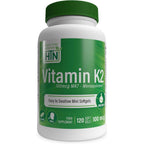 Health Thru Nutrition Vitamin K2 MK7 100 mcg softgels front bottle view