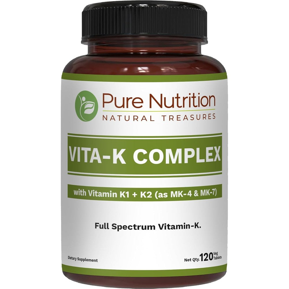 Pure Nutrition Vitamin K Complex front view packaging bottle