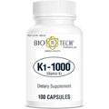 Bio-Tech Pharmacal Vitamin K1 1000 micrograms capsules front bottle view dietary supplement