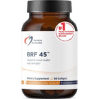 Designs for Health BRF 45 vitamin K1 and K2 supplement bottle front view