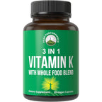 Peak Performance vitamin K vegan capsules bottle front view