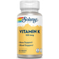 Solaray Vitamin K1 100 Mcg Tablets bottle front view dietary supplement