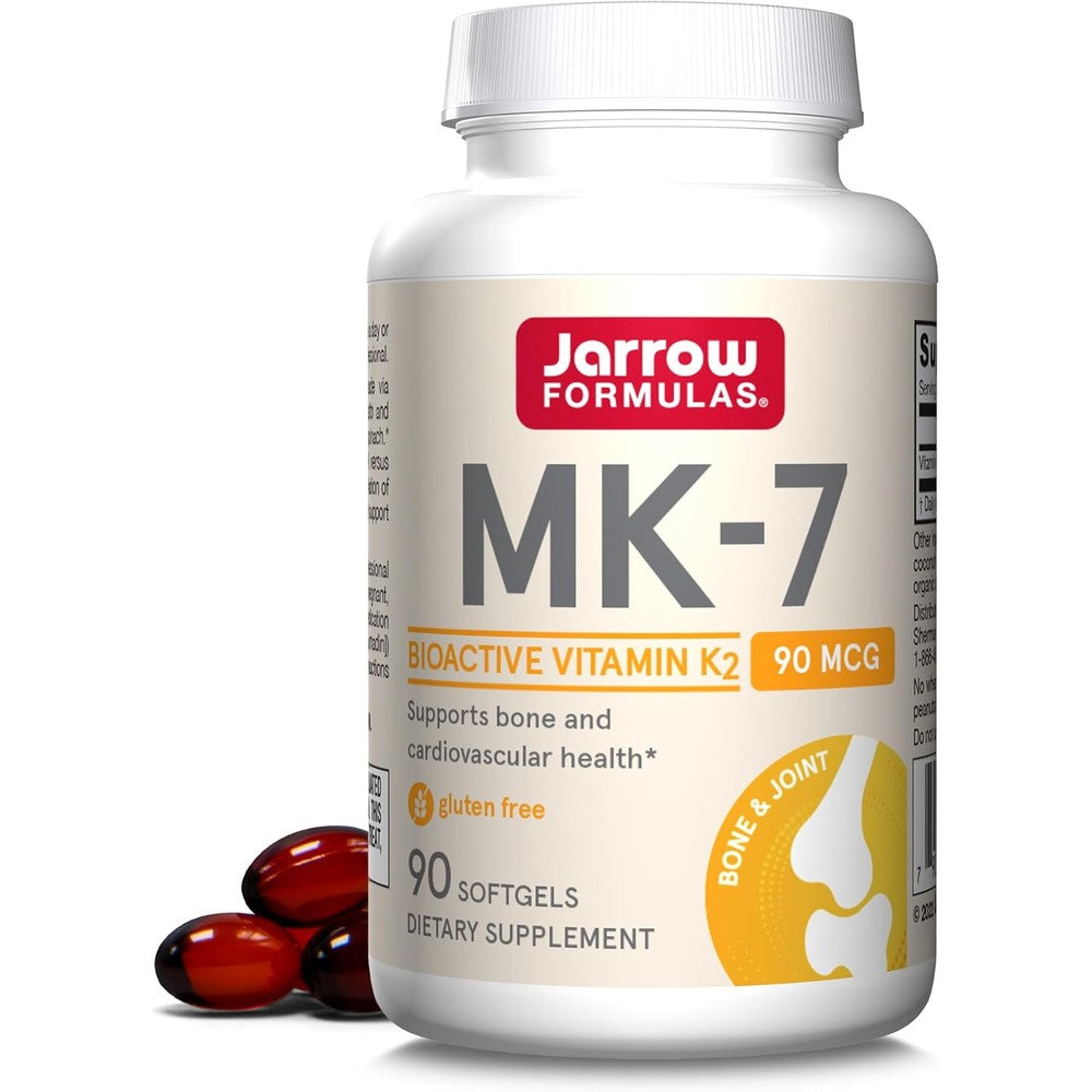 Jarrow Formulas MK7 Vitamin K2 front view bottle showcase