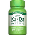 Nature's Truth Vitamin K2 D3 softgels bottle front view