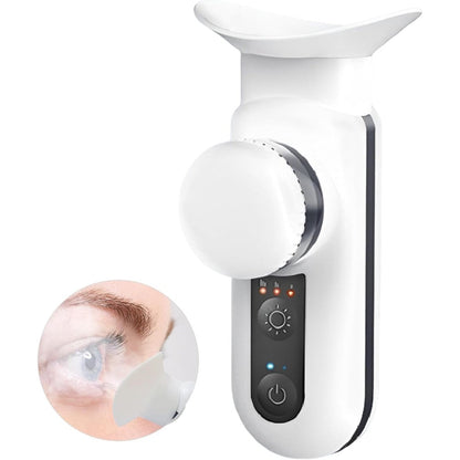 Vowleike Heated USB Nano Eye Moisturizer front view showing off-white portable design.