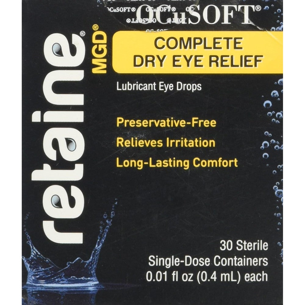 OCuSOFT Retaine MGD Ophthalmic Emulsion 2 Pack front view dry eye relief vials