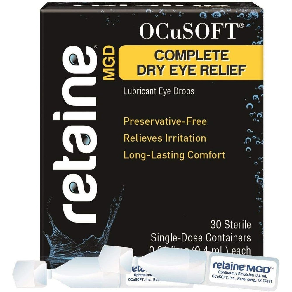 OCuSOFT Retaine MGD Complete Dry Eye Relief pack of two boxes front view