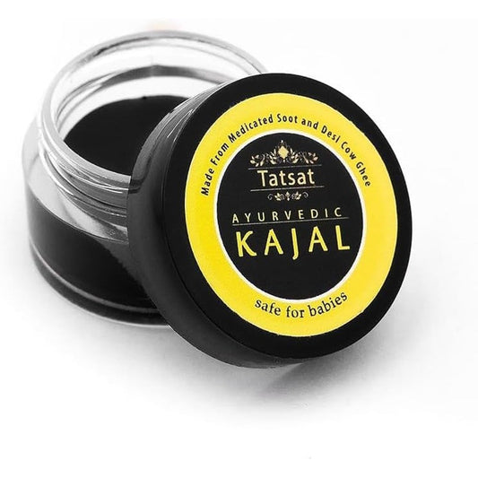 TATSAT Wellness Through Ayurveda Baby Kajal jar front view for natural eye care.