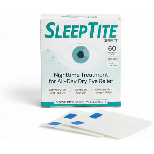 SleepTite SleepRite Regular 60 count box front view for dry eye relief