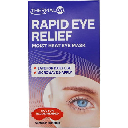 Thermalon Moist Heat Eye Compress front view for dry eye relief.