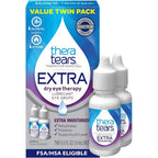 TheraTears Extra Dry Eye Therapy Twin Pack front view for lubricating relief.