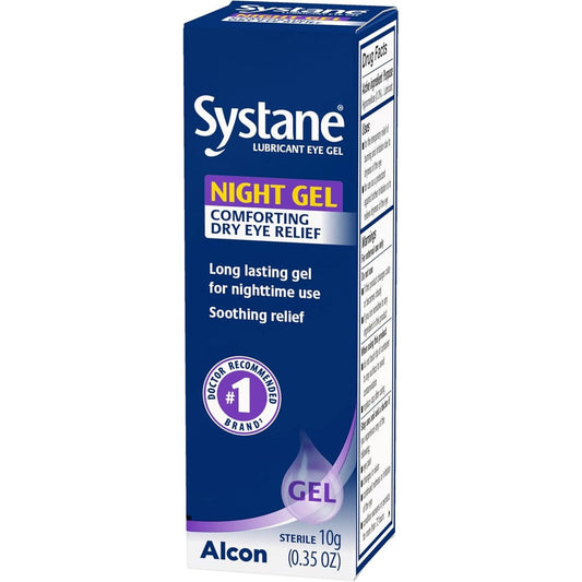 Systane Lubricant Eye Gel Nighttime 0.35 Ounce front view packaging