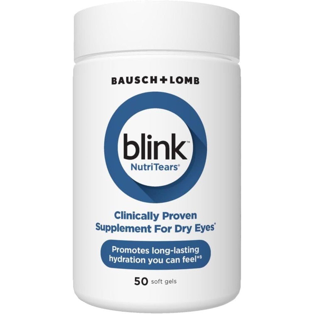Blink NutriTears dry eye supplement bottle front view