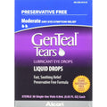 GenTeal Tears Moderate Liquid Drops front view 36 count box for dry eye relief.