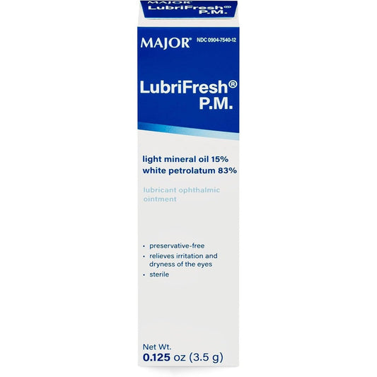 MAJOR Lubrifresh P.M. Sterile Ophthalmic Ointment front view packaging