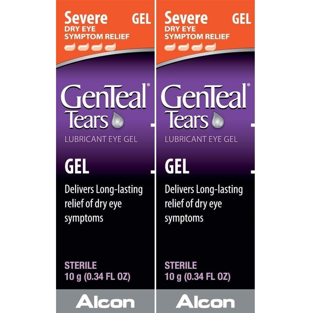 GenTeal Severe Lubricant Eye Gel front packaging for dry eye relief.