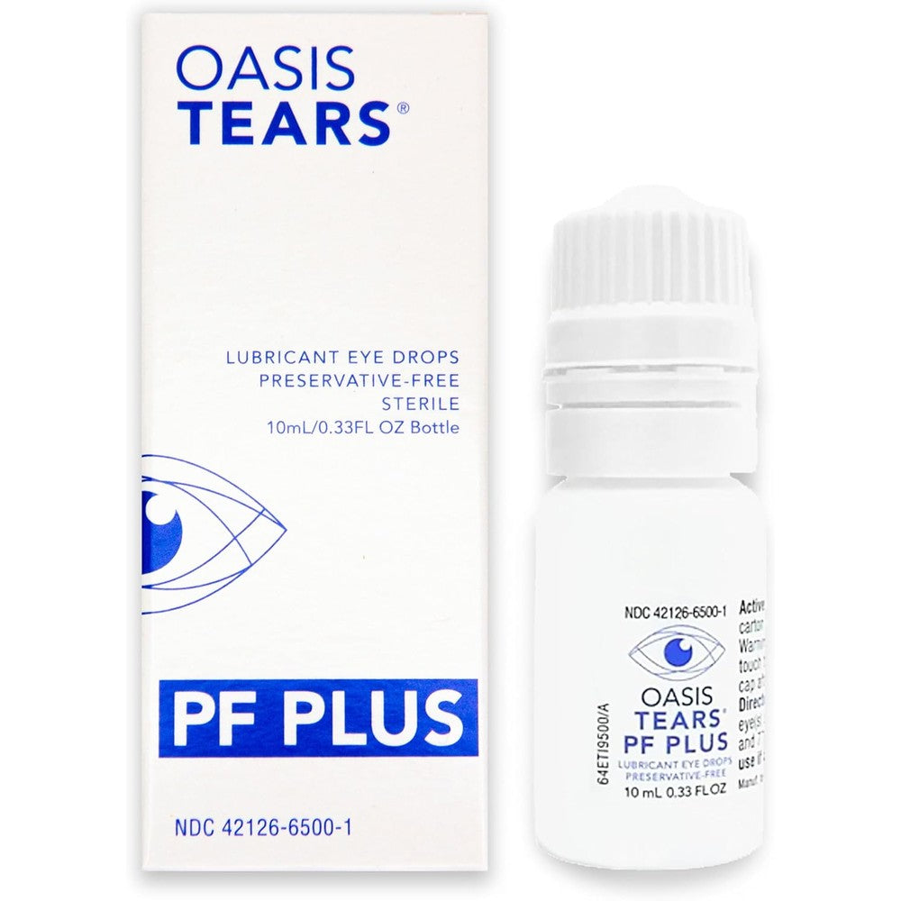 Oasis Tears OT6500 PF Plus 10ml bottle front view for dry eye relief.