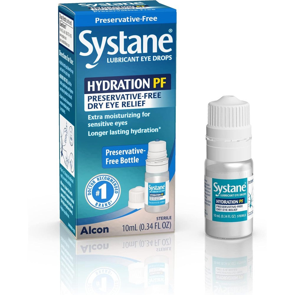 Systane Hydration PF 10ml front view showing preservative free label.