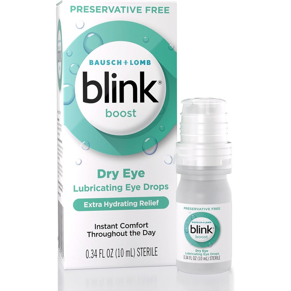 Blink Boost Preservative Free Lubricating Eye Drops front view for dry eye relief