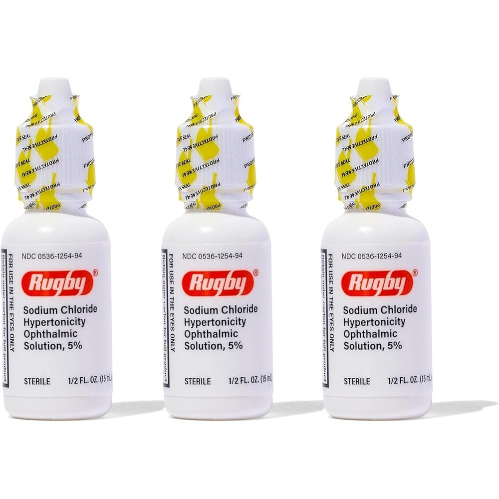 Rugby Laboratories Sodium Chloride 5% Ophthalmic Solution front view packaging