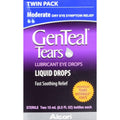 GenTeal Tears Moderate Liquid Drops twin pack front view showing two bottles.
