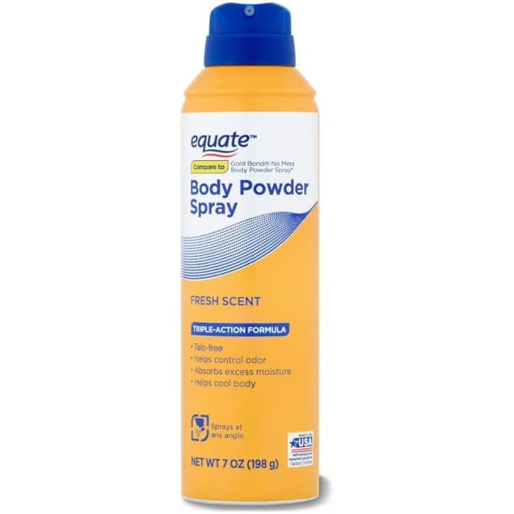 Equate Body Powder Spray front view moisture control