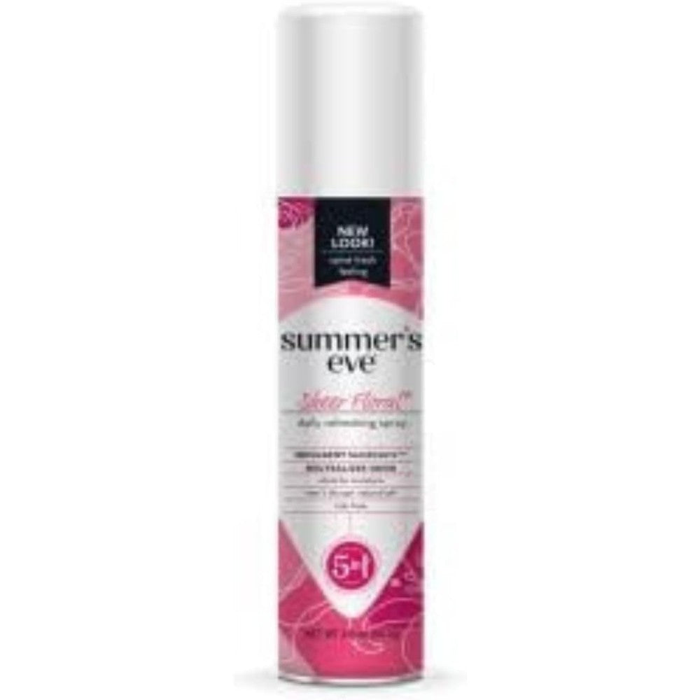 Summer's Eve Freshening Spray Sheer Floral front view feminine deodorant