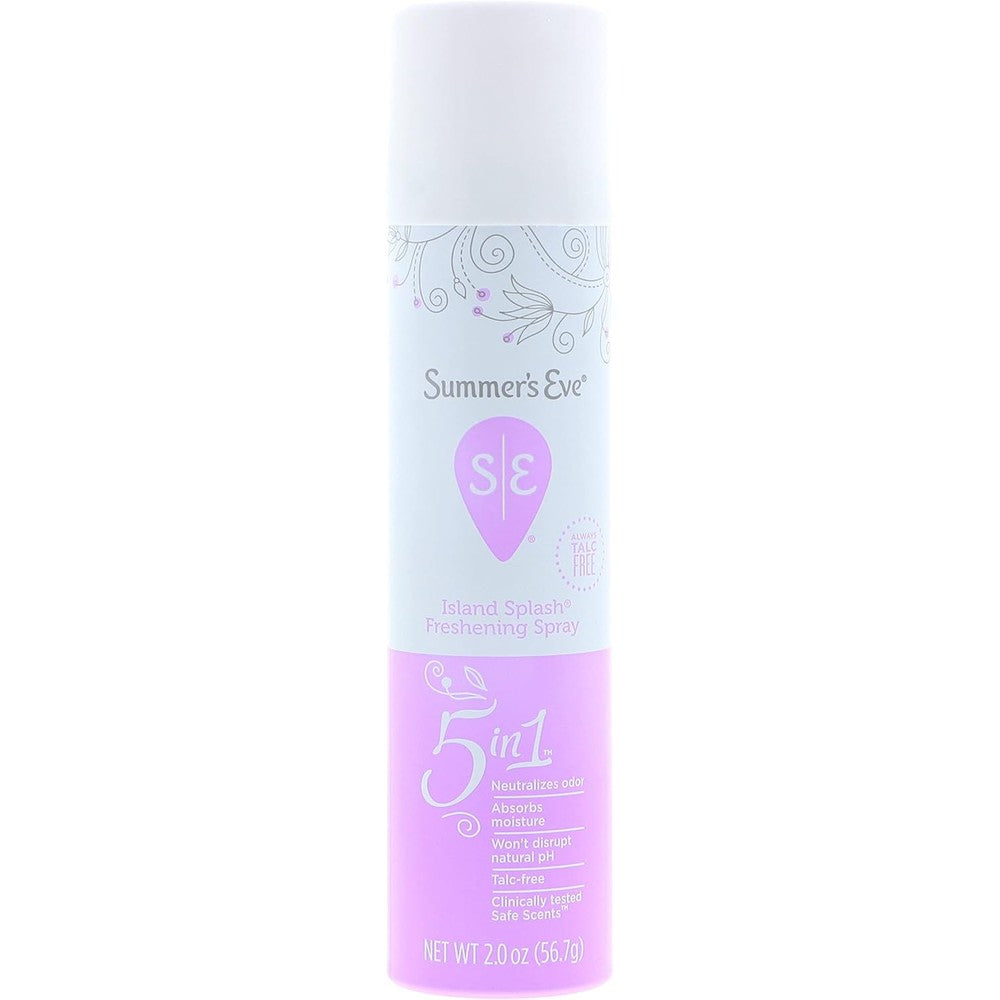 Summer's Eve Island Splash Feminine Deodorant Spray 2 Ounce front view authentic USA import