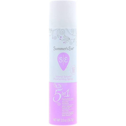 Summer's Eve Island Splash Feminine Deodorant Spray 2 Ounce front view authentic USA import