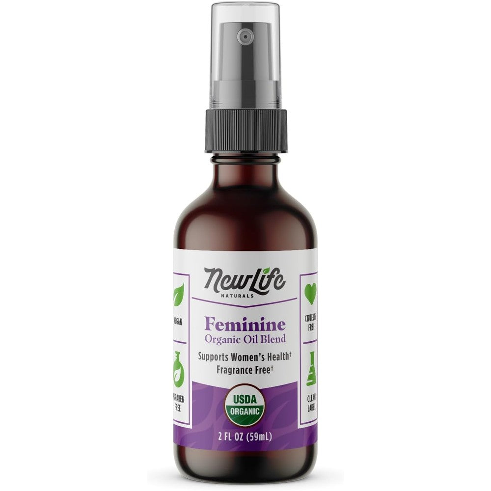 NewLife Naturals Menopause Support Deodorant Vulva Spray front view for feminine hygiene