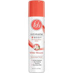 FDS Feminine Discreet Sensual White Blossom Deodorant Spray front view for intimate hygiene.