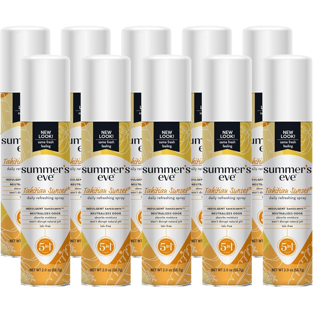 Summer's Eve UltraDaily Active Feminine Spray front view 10 pack