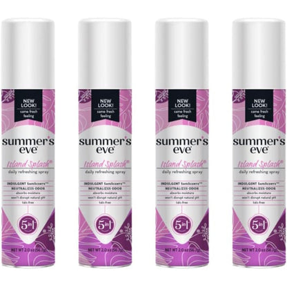 Summer's Eve Island Splash Freshening Spray front view 4 pack imported feminine care
