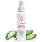Kushae Natural Feminine Deodorant Spray 4 ounce bottle front view for intimate hygiene