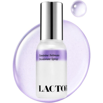 Lactomedi Feminine Intimate Deodorant Spray front view for odor control.