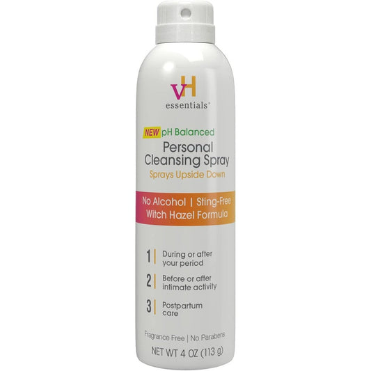 vH essentials Personal Cleansing Spray front view for intimate hygiene