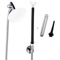 V-Frankness shower enema system front view with polished chrome finish