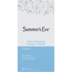 Summer's Eve Extra Cleansing Vinegar and Water Douche front packaging for feminine hygiene.