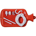 COOES Enema Bag Kit 2 Quart front view showing the blue rubber bag and 5 foot hose.