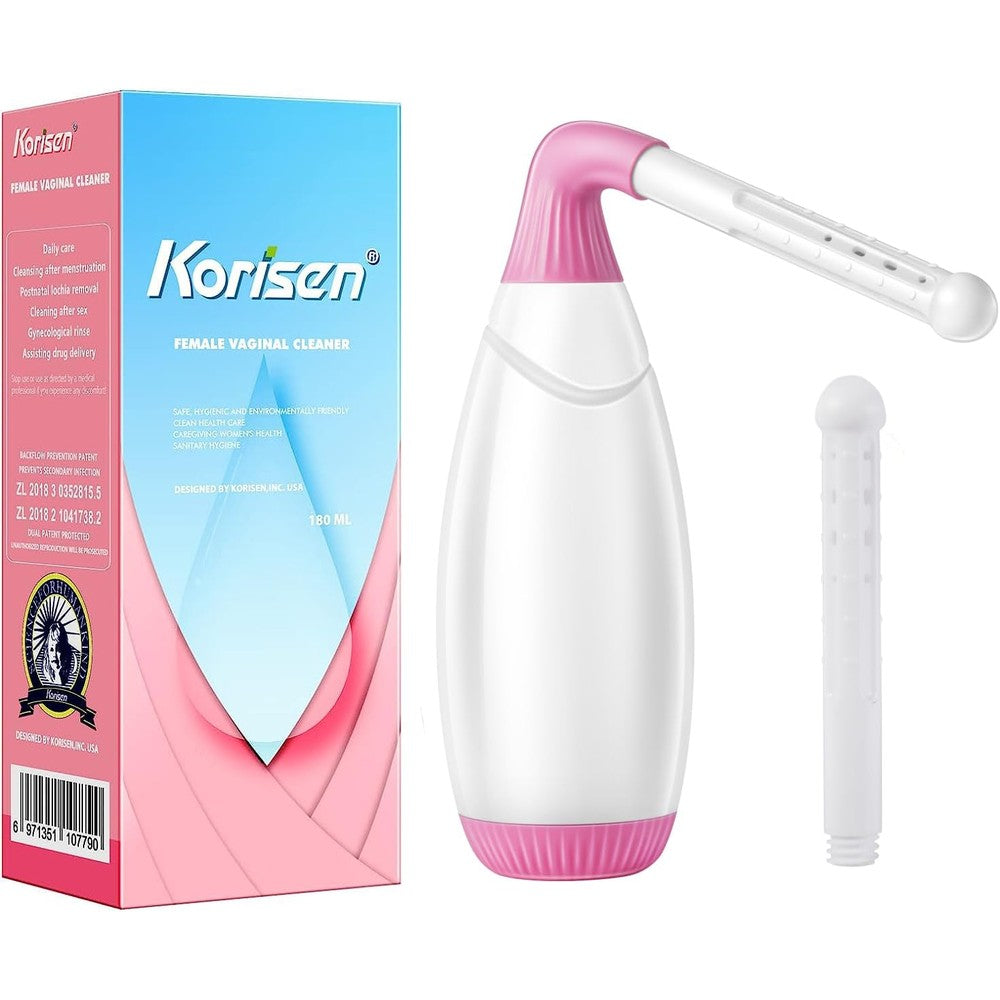 Korisen Multi-Functional Douche Bottle front view for feminine hygiene.